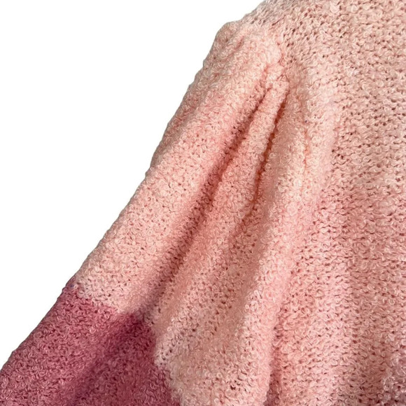 Vintage Diane Von Furstenberg Ombre Sweater Women's L Multi Pink 90's - Picture 3 of 5